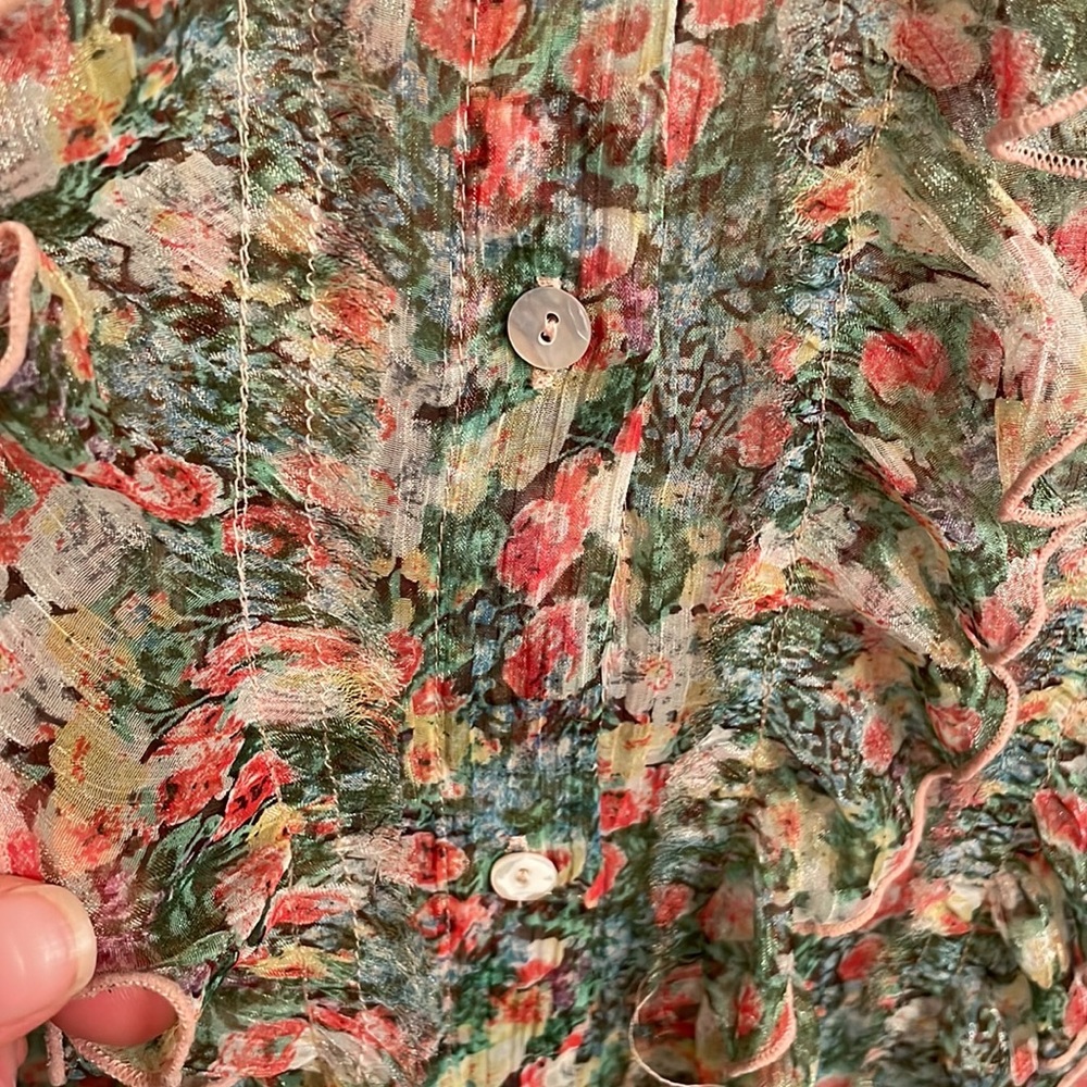 Sheer Zara floral blouse - Picture 6 of 8